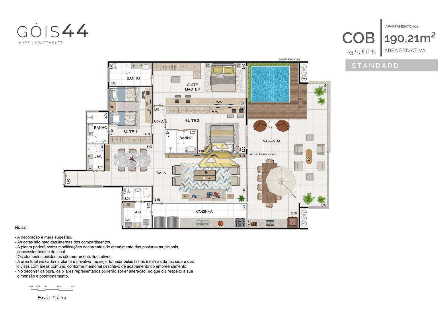 Cobertura à venda com 3 quartos, 190m² - Foto 2